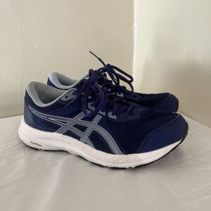 ASICS Women's Gel-Contend 8 Running Shoes, Dive Blue/Soft Sky- Size 8.5